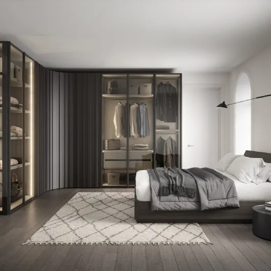 Perry corner wardrobe by Novamobili
