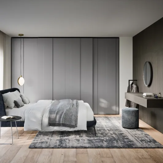 Plissé sliding wardrobe by Novamobili
