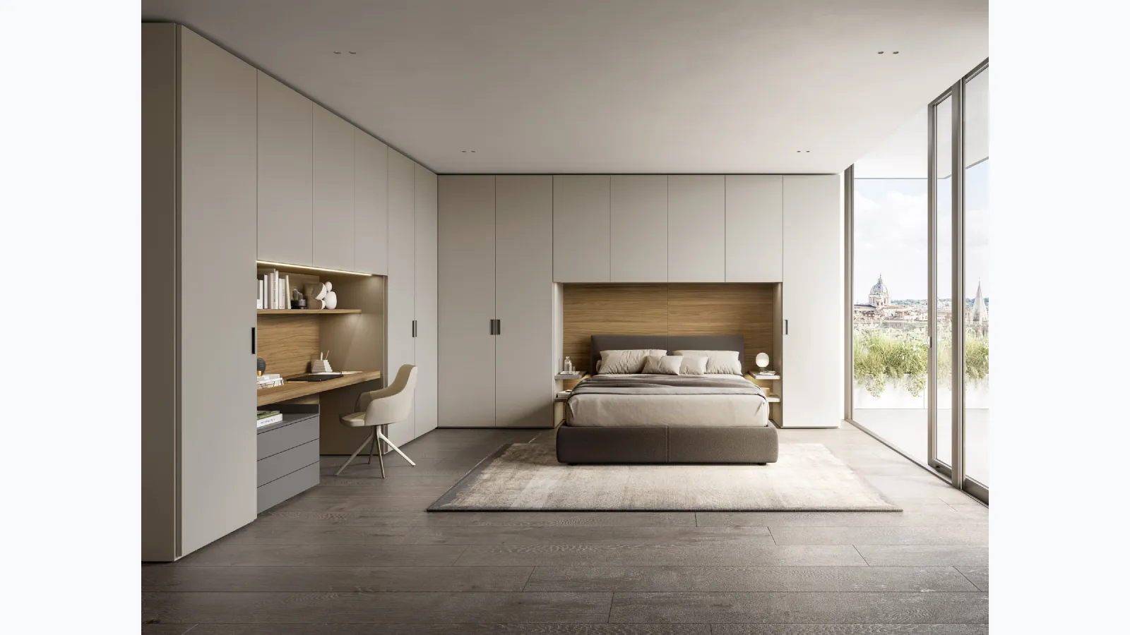 Wardrobe with swing doors by Sangiacomo Bridge.