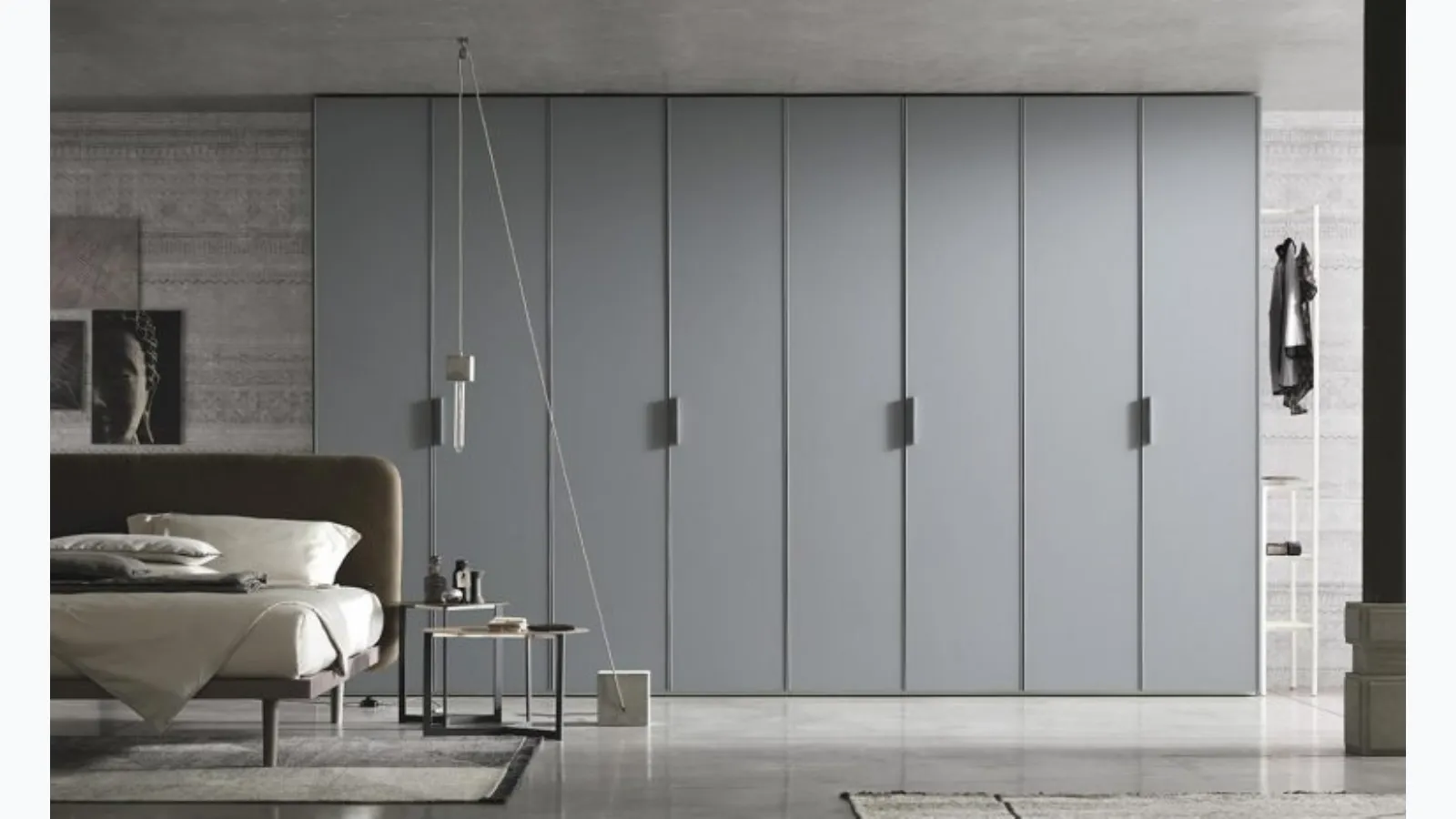 Satin glass wardrobe Tomasella profile