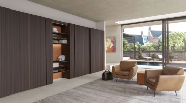 Wardrobe with sliding doors Sketch by Presotto