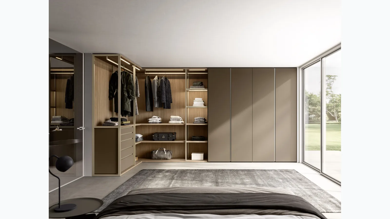 Tape corner wardrobe by Sangiacomo