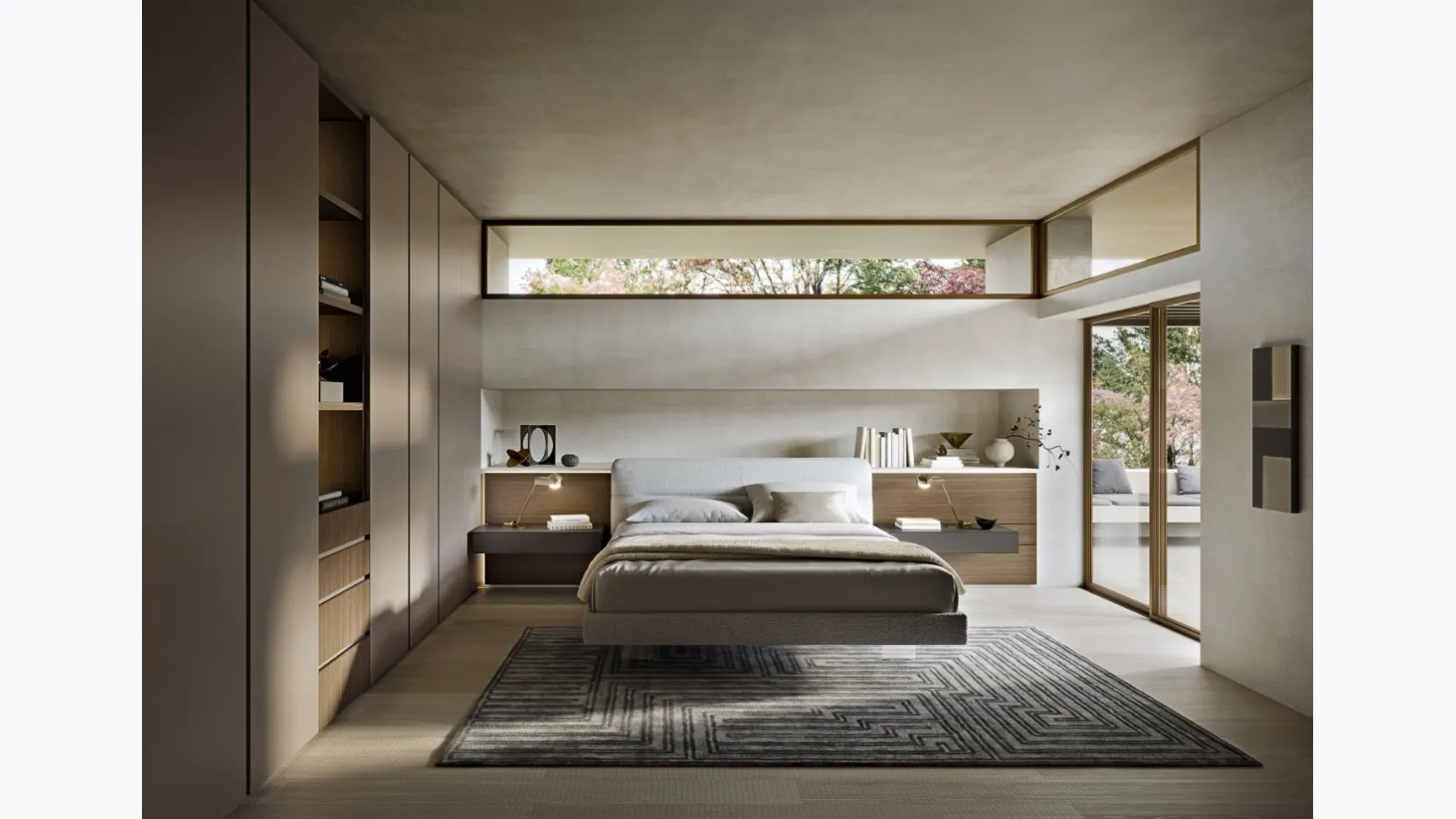 Smooth door Terminal Wardrobe by Sangiacomo