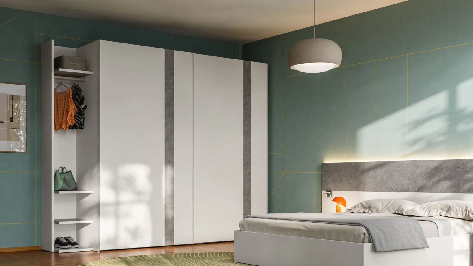 Wardrobe with sliding door Terna 47 by Orme