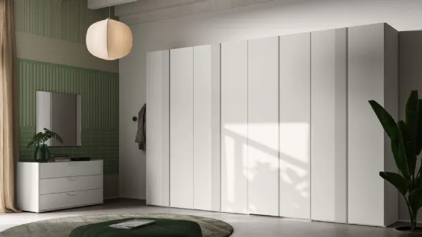 Wardrobe with hinged doors Terna + Tratto 34 by Orme