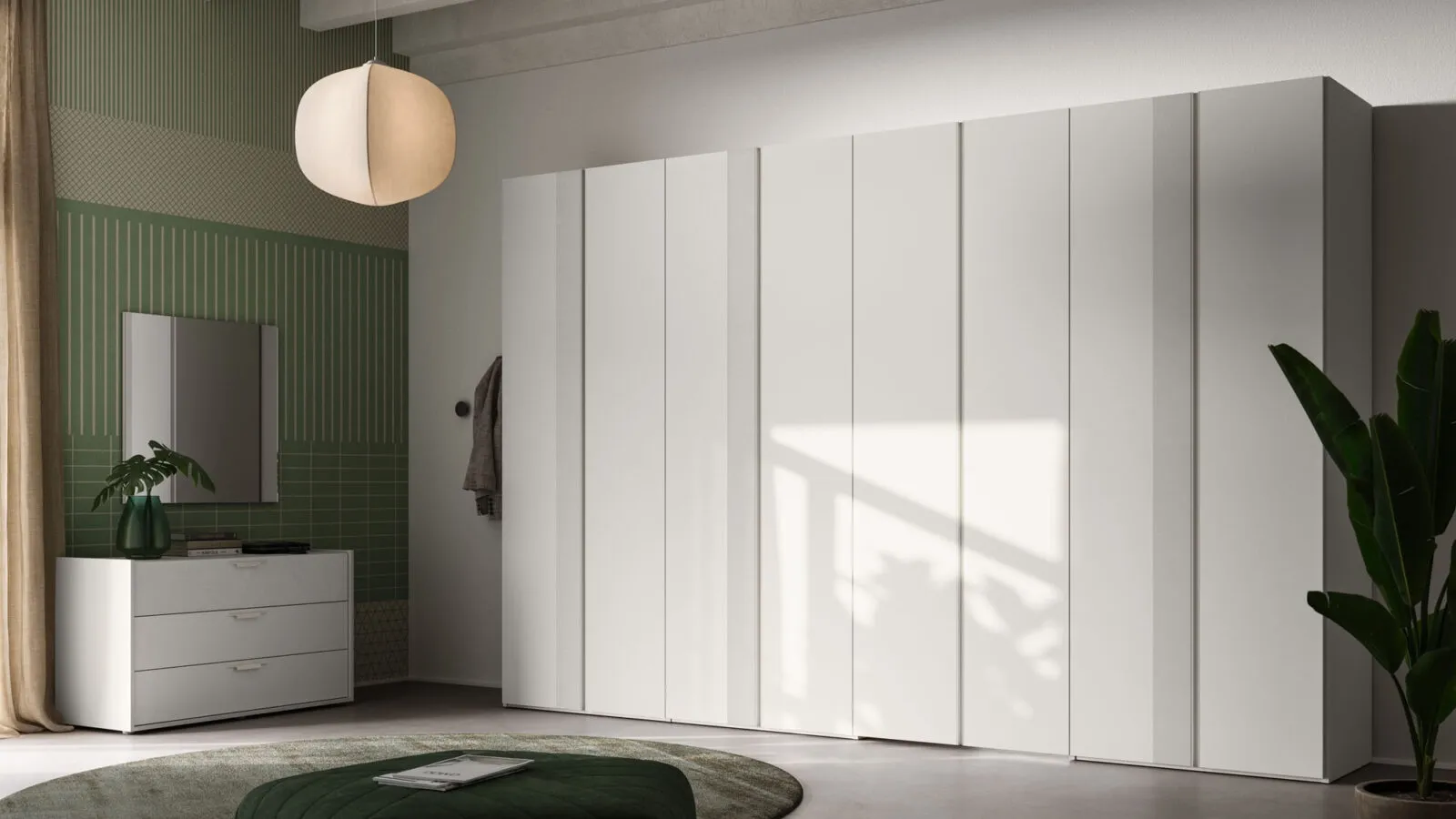 Wardrobe with hinged doors Terna + Tratto 34 by Orme
