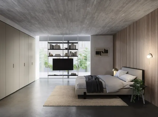 Trail wardrobe with latticed door by Sangiacomo