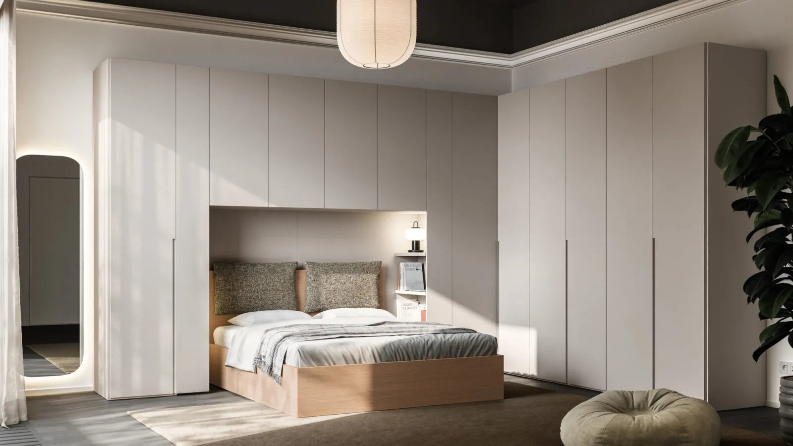 Corner wardrobe bridge Tratto 1200 31 by Orme.