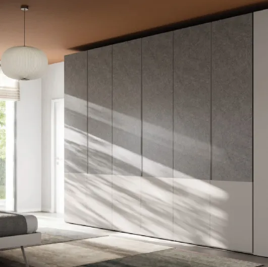 Wardrobe with swing doors Tratto Up 32 by Orme