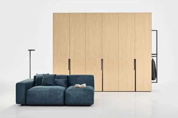 Unika wooden wardrobe by Novamobili.
