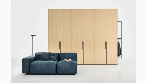 Unika wooden wardrobe by Novamobili.