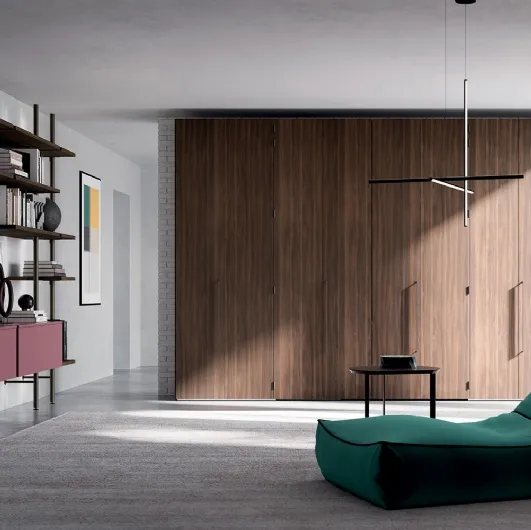 Wardrobe with hinged and folding doors W23 08 by Clever.