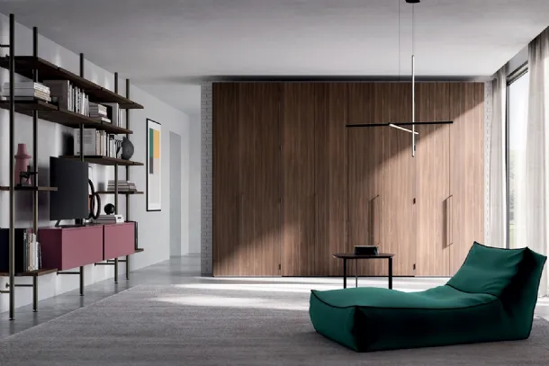 Wardrobe with hinged and folding doors W23 08 by Clever.
