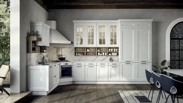 Classic corner kitchen Asia 02 by Forma Cucine.