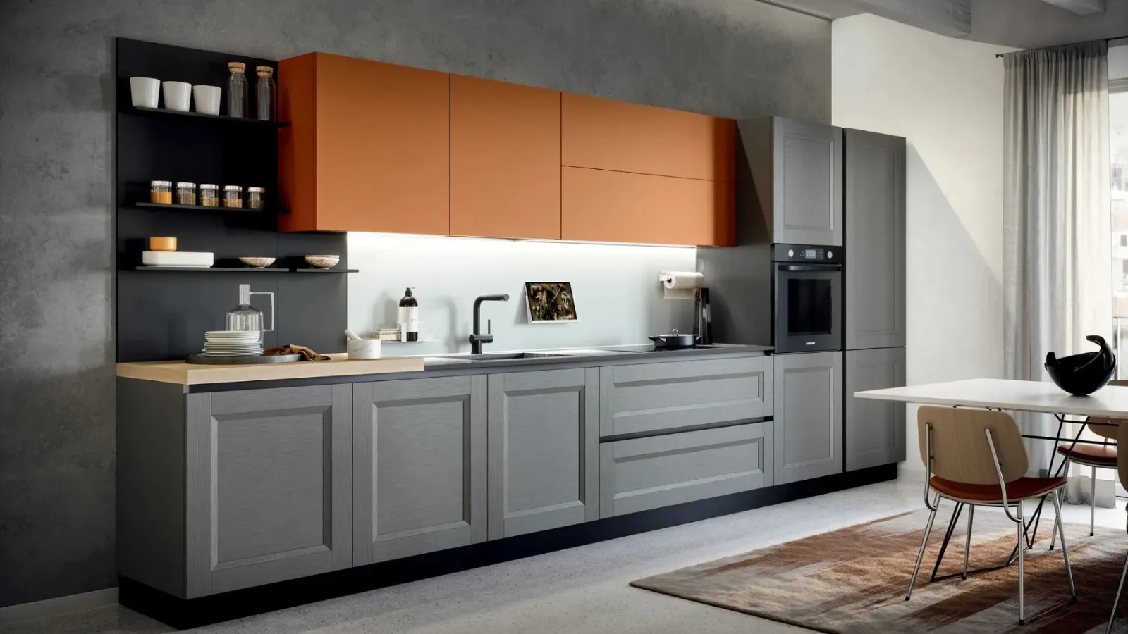Linear Classic Kitchen Asia 03 by Forma Cucine