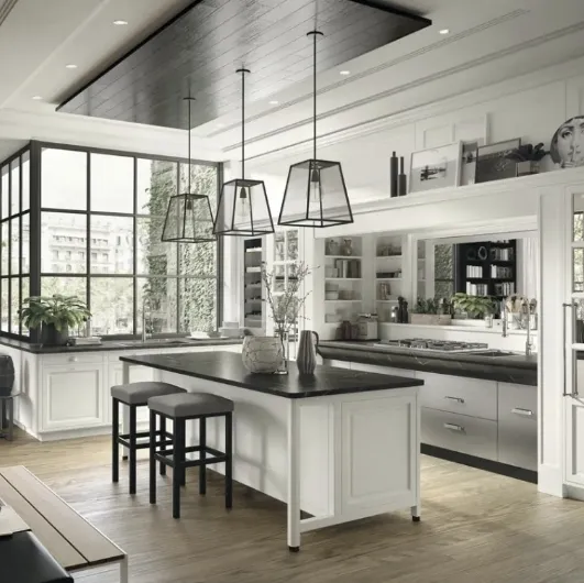 Classic kitchen with Bellagio island by Marchi