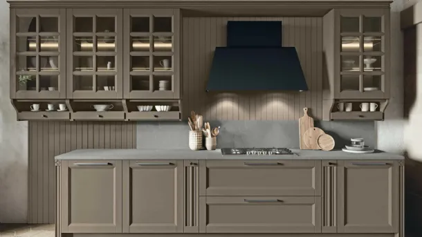 Classic linear kitchen Beverly 05 by Stosa.