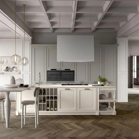 Classic kitchen with Dolcevita 02 island by Stosa.