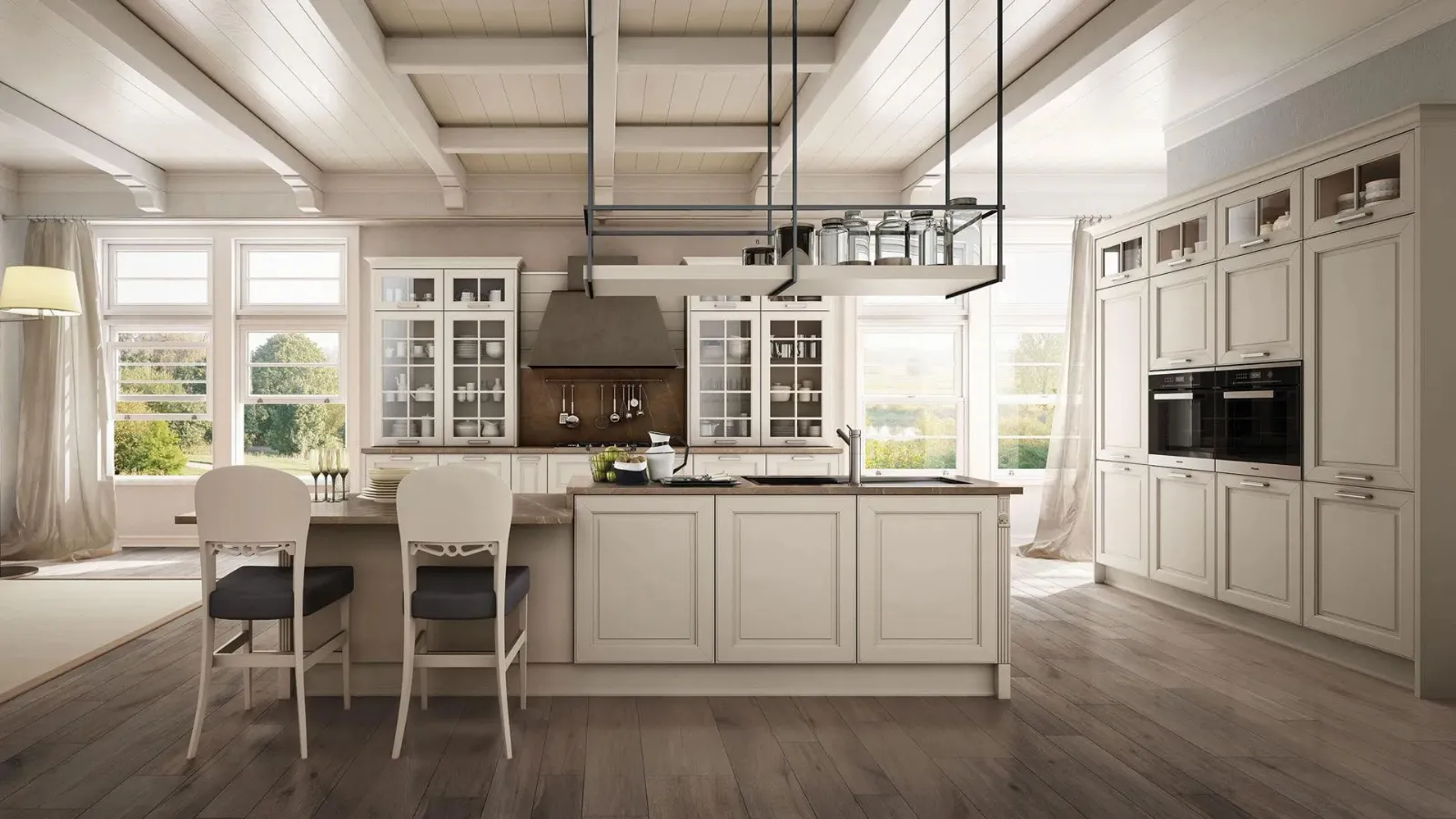 Classic kitchen with Dolcevita 08 island by Stosa.