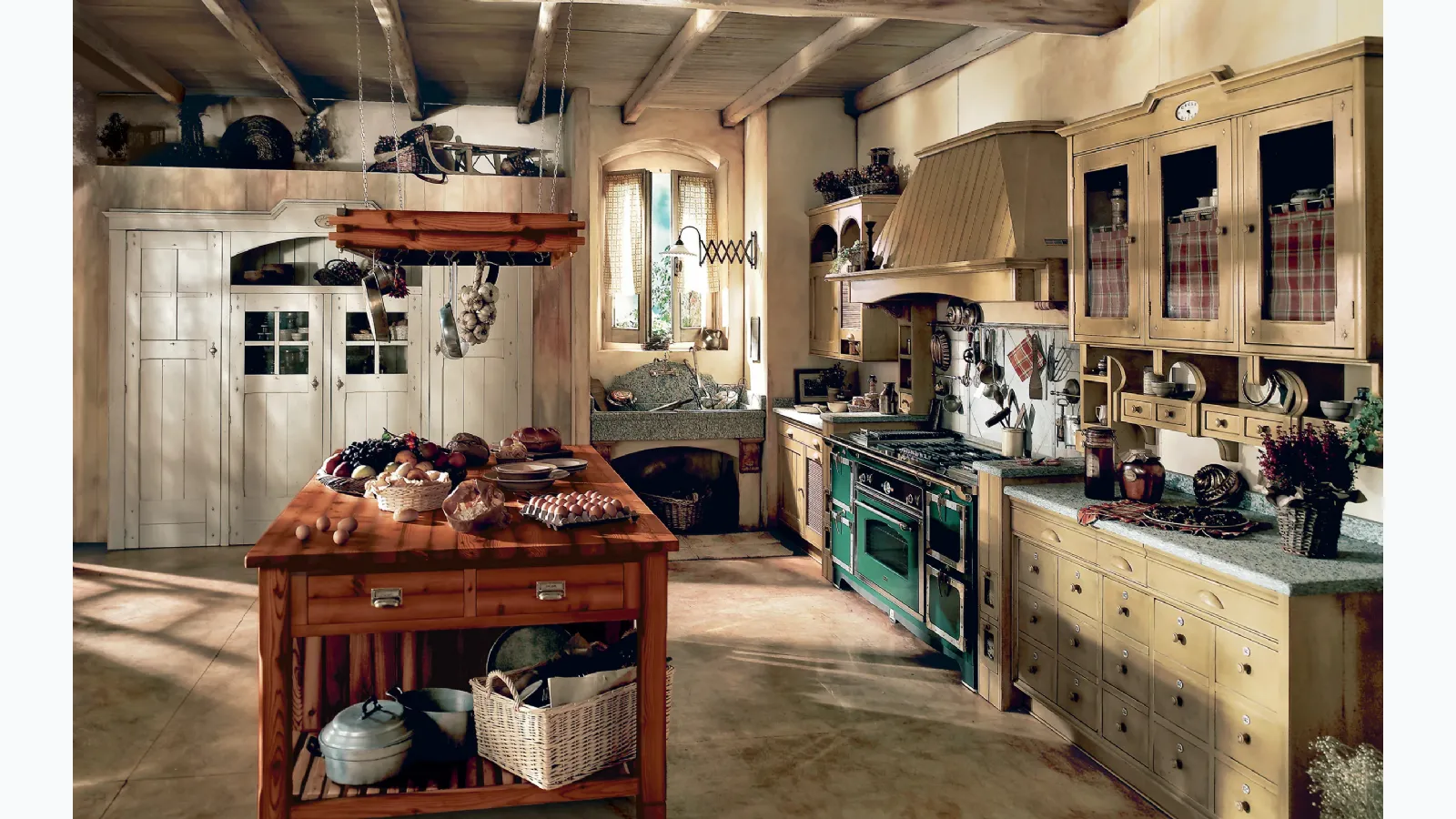 Classic corner kitchen Incontrada by Marchi.