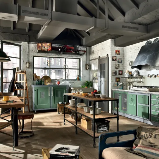 Classic Loft corner kitchen by Marchi.