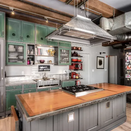 Classic Kitchen with Loft Island by Marchi