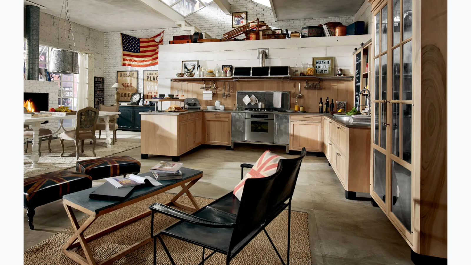 Classic kitchen with Panamera peninsula by Marchi