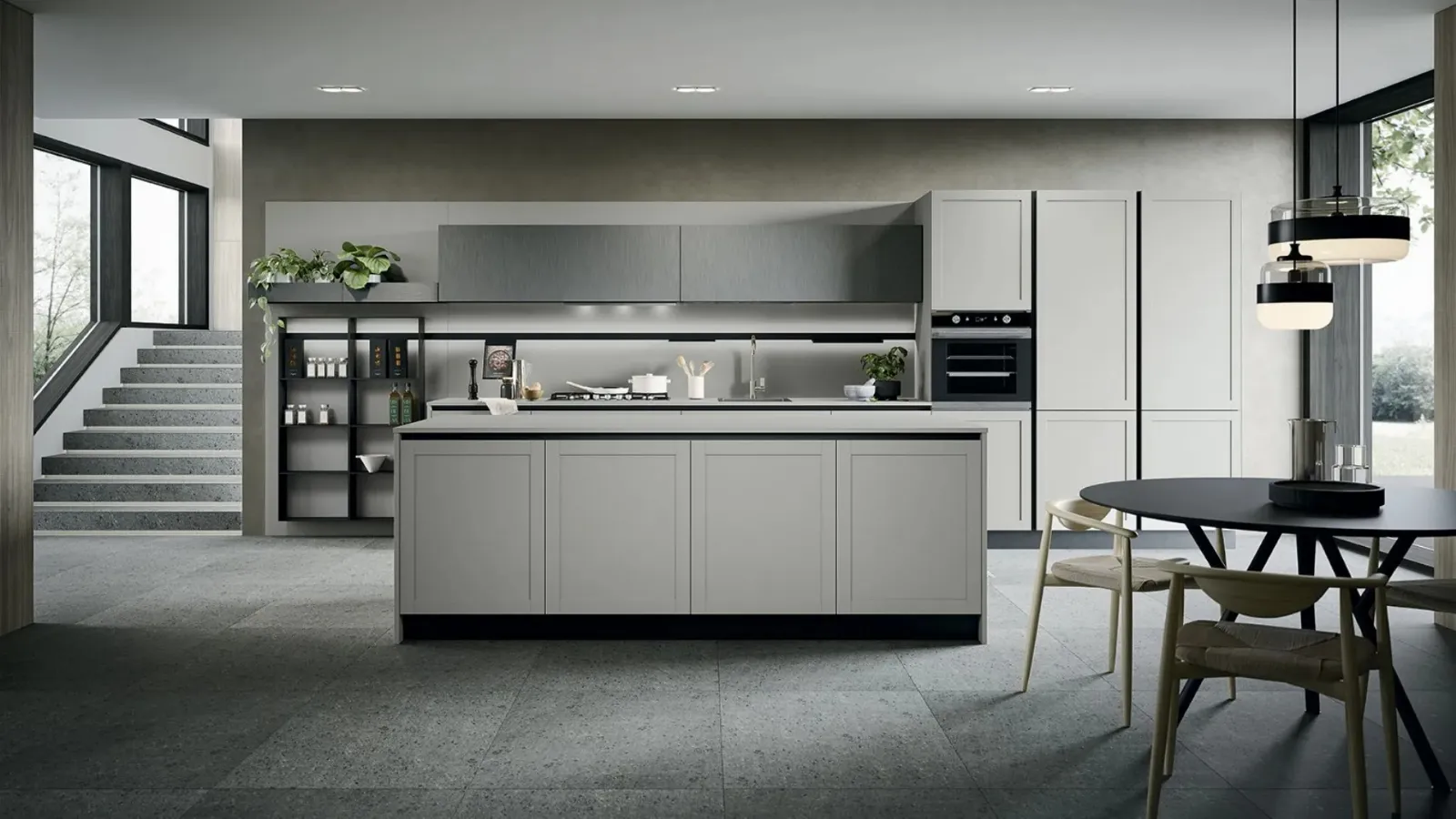 Classic Kitchen with River 02 Island by Forma Cucine