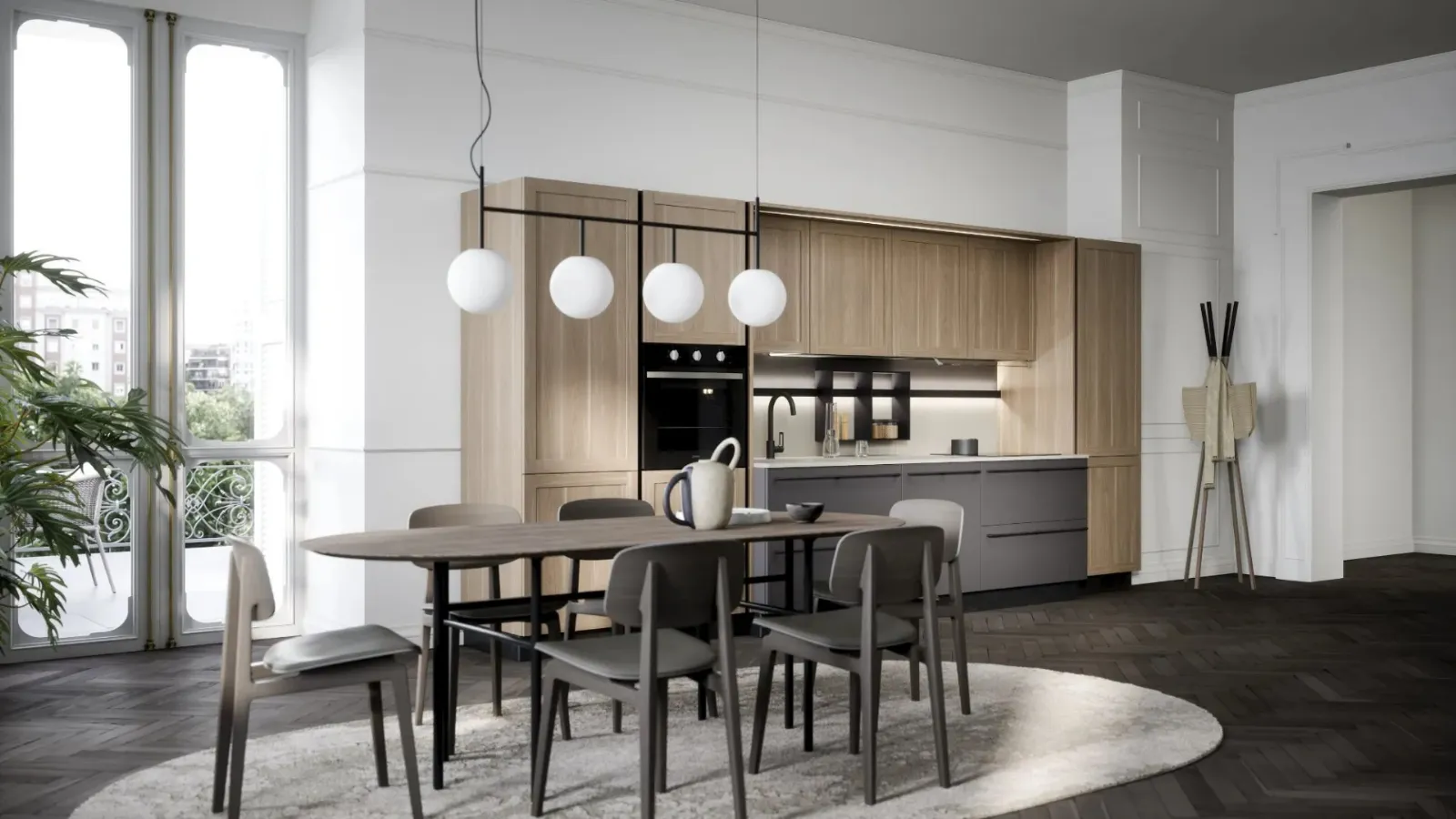 Linear Classic kitchen River 03 by Forma Cucine