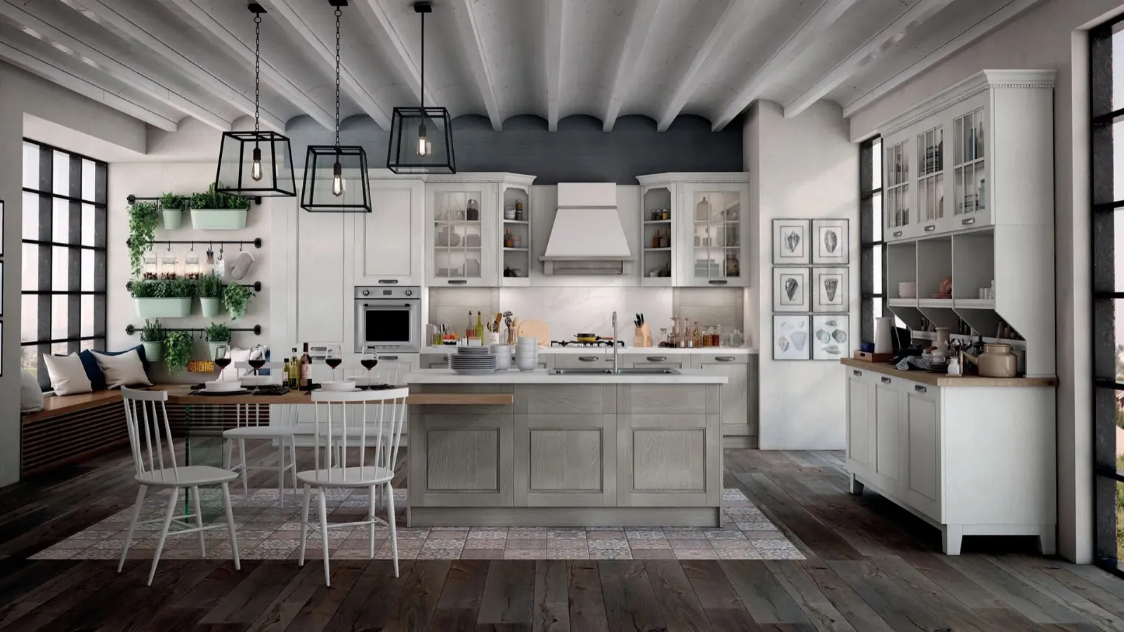 Classic Ash Kitchen Virginia 02 by Stosa