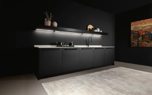 Arena Design Kitchen with Tube handle by Maistri