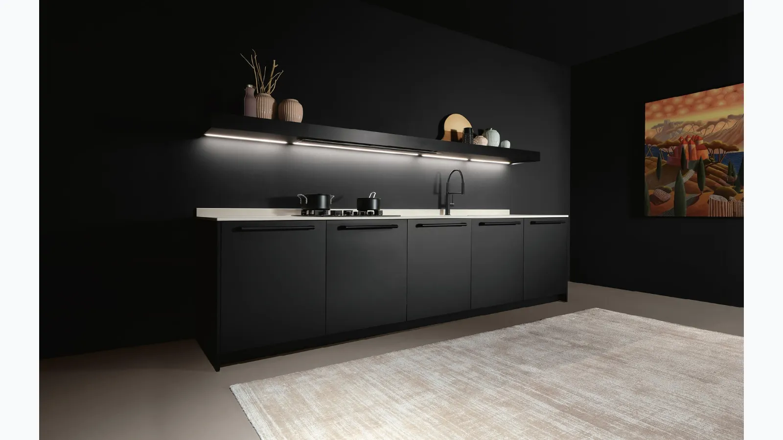 Arena Design Kitchen with Tube handle by Maistri