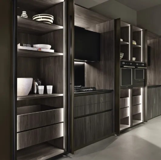 Linear kitchen design Arka 02 by Maistri