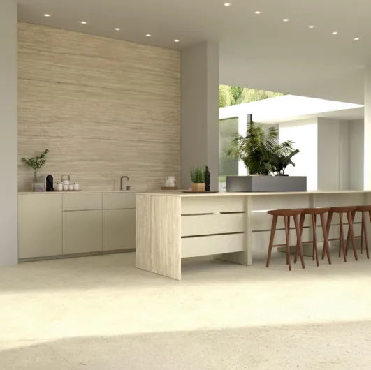 Design Kitchen with B table island + Outdoor Units by Maistri
