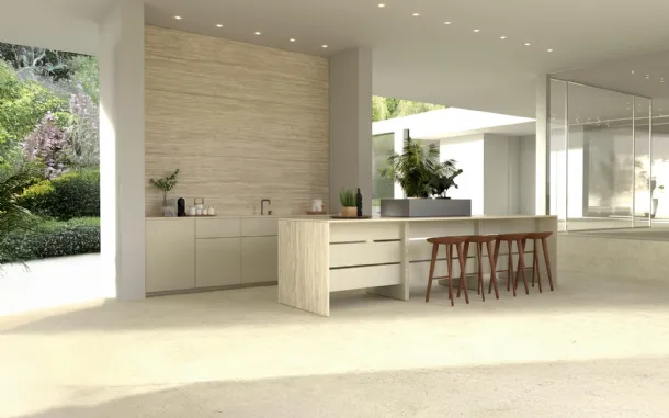 Design Kitchen with B table island + Outdoor Units by Maistri