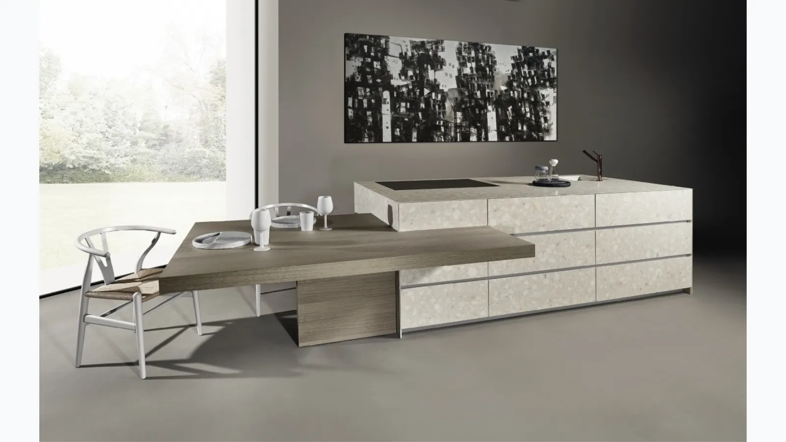 Design kitchen with Giza island by Maistri