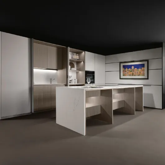 Design Kitchen with K table island + Viva by Maistri