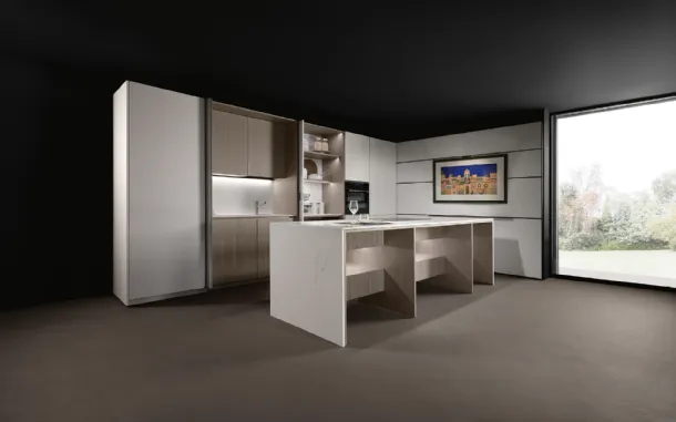 Design Kitchen with K table island + Viva by Maistri