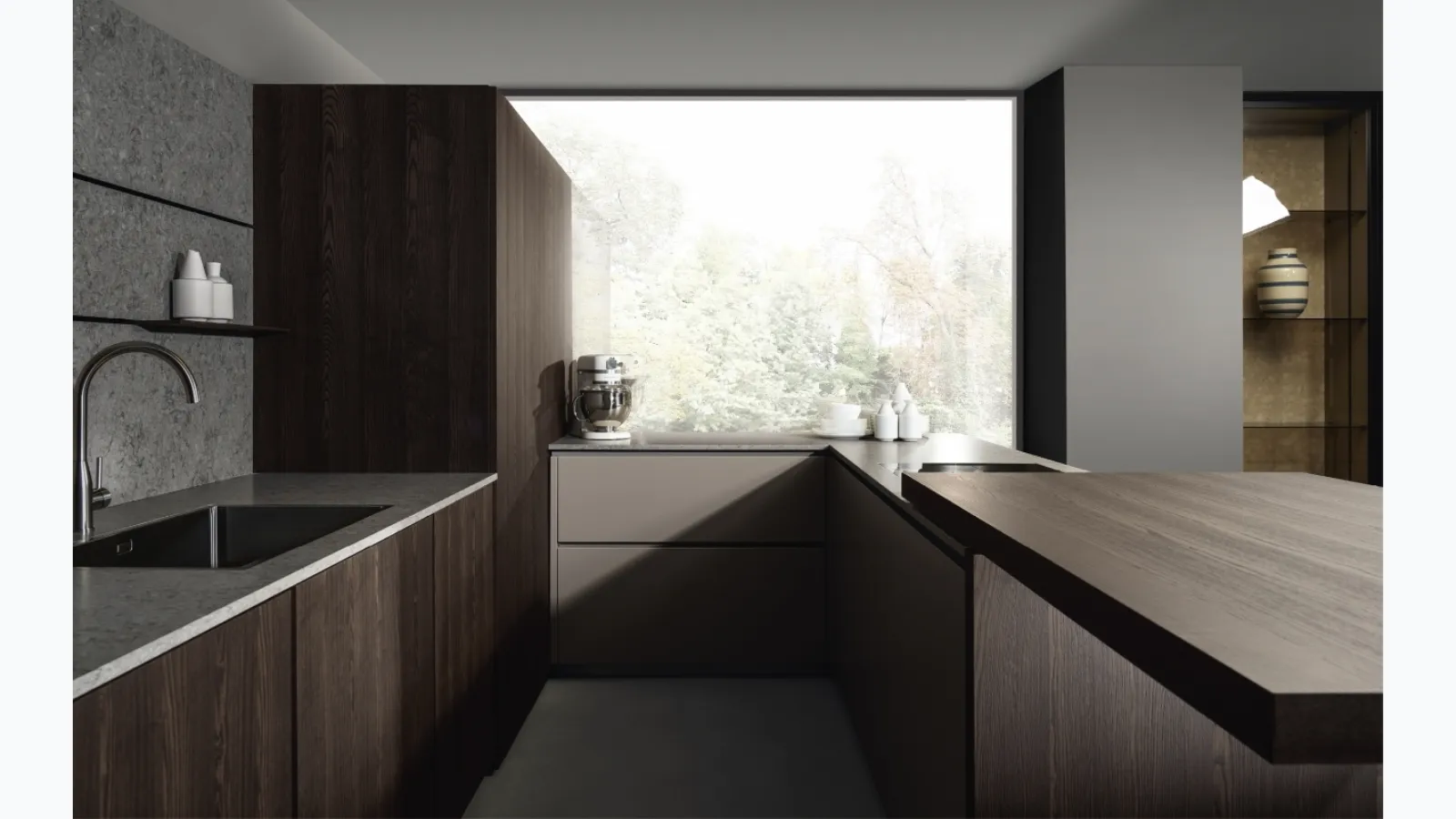 Kitchen Design with Viva 03 peninsula by Maistri