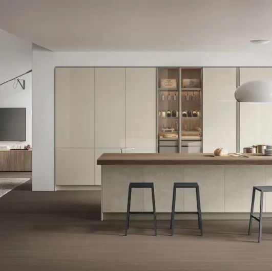 Modern Kitchen with Aliant 02 Island by Stosa