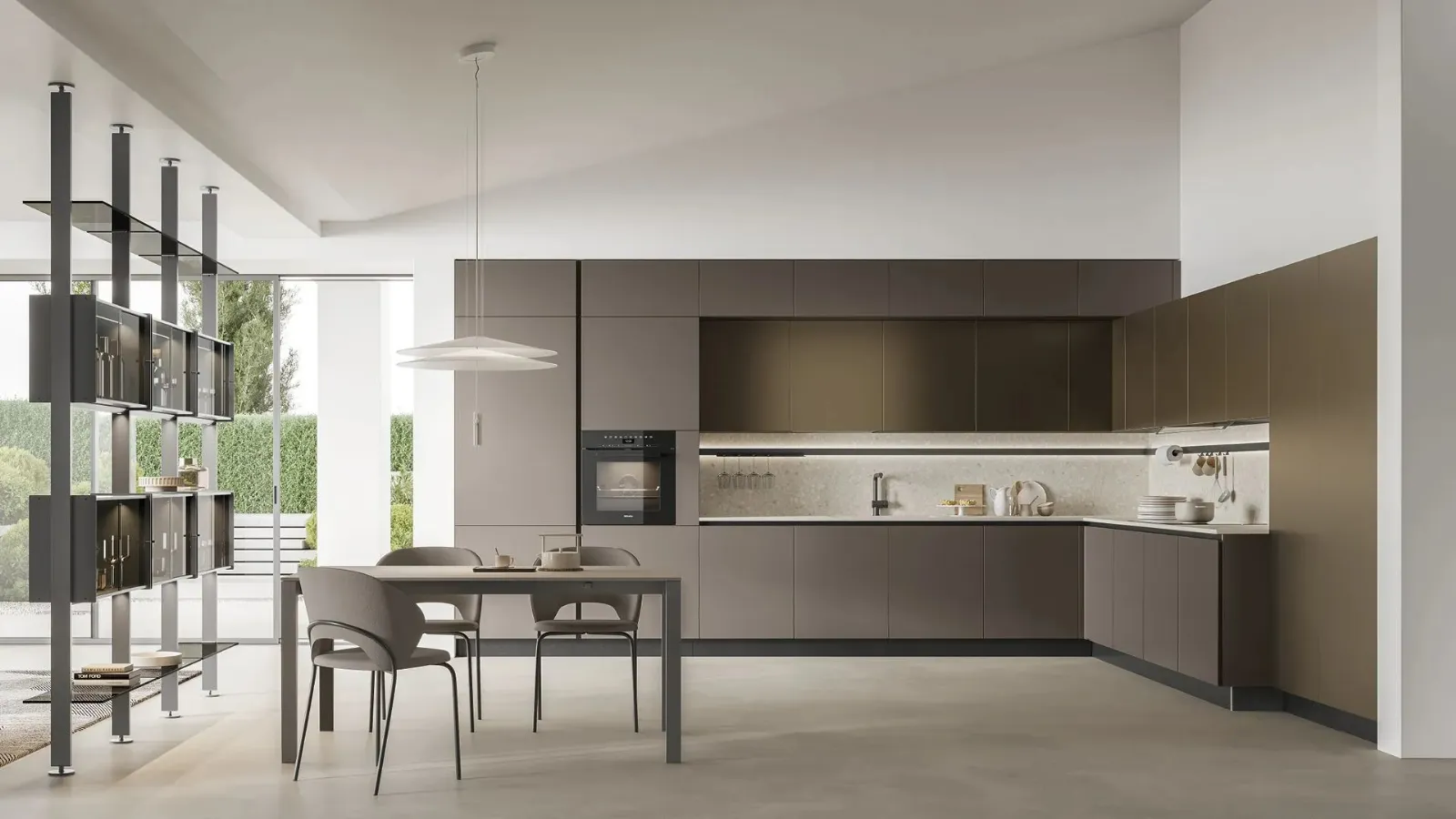 Modern Angular Kitchen Aliant 03 by Stosa