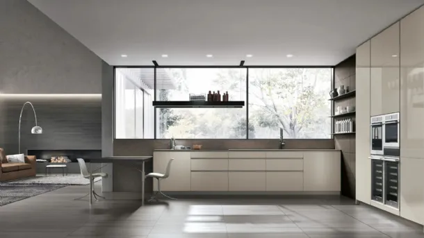 Modern corner kitchen Aliant 05 by Stosa