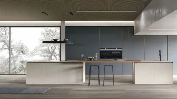 Modern Kitchen with Aliant 07 Island by Stosa