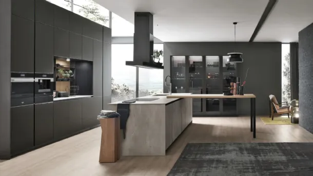 Modern kitchen with Aliant 08 island by Stosa