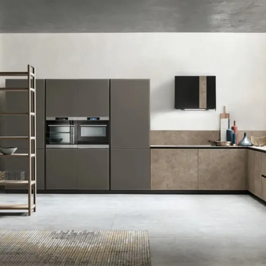 Modern corner kitchen Aliant 09 by Stosa