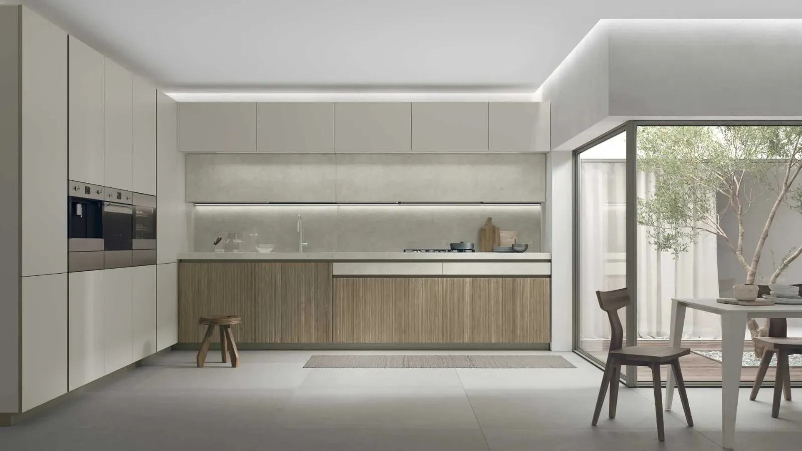 Modern corner kitchen Aliant 16 by Stosa