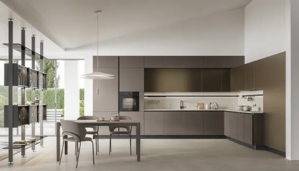 Modern corner kitchen Aliant Modern 02 by Stosa