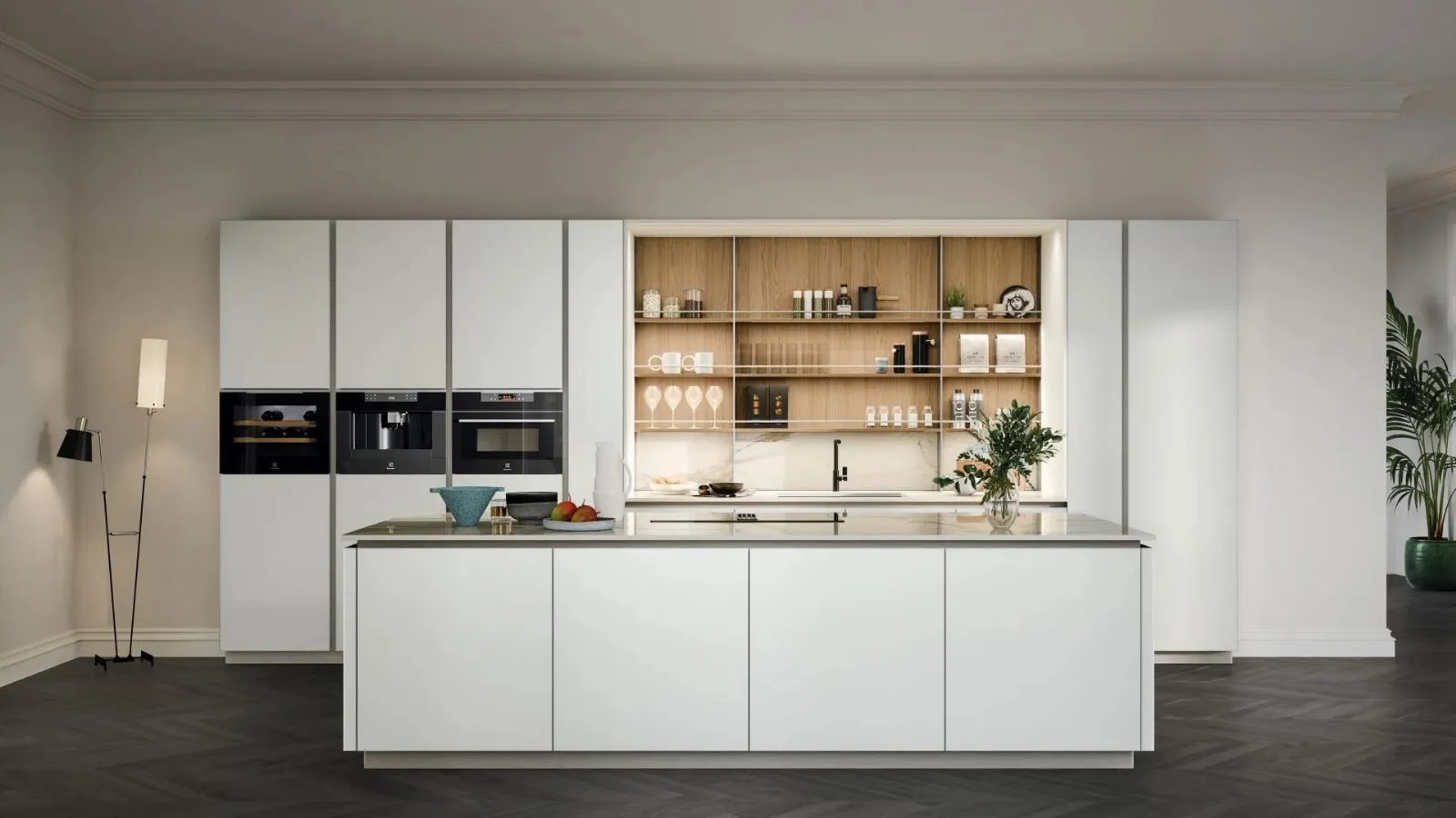 Modern kitchen with island Aria Tech 05 by Forma Cucine
