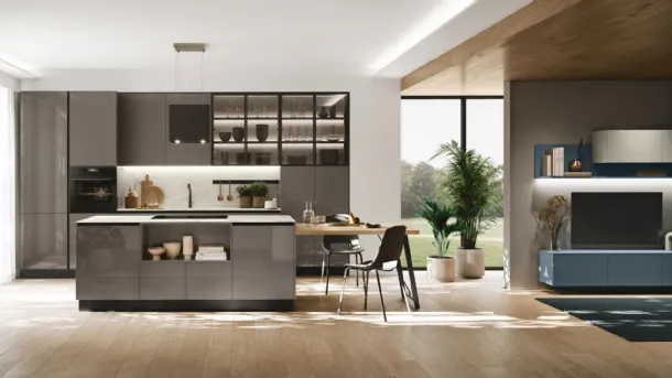 Modern Art-Lumia Kitchen with Stosa Island