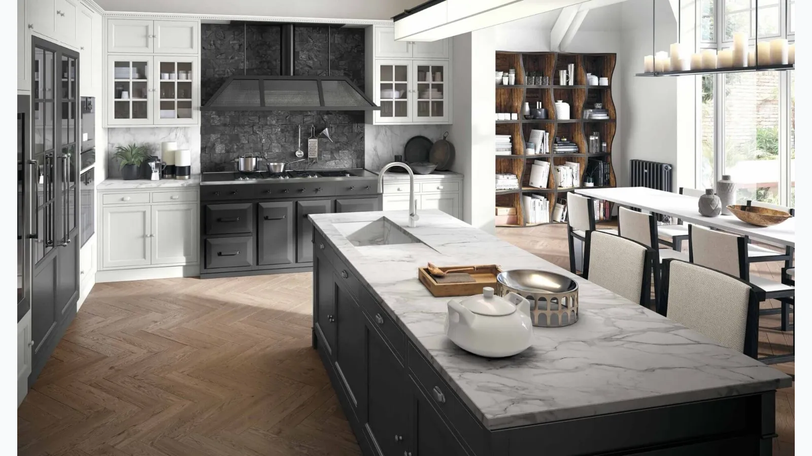 Modern kitchen with Artis island by Marchi